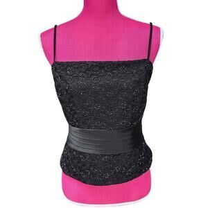 JS Collection Lace Beaded Bustier Top - Size 14 - EUC